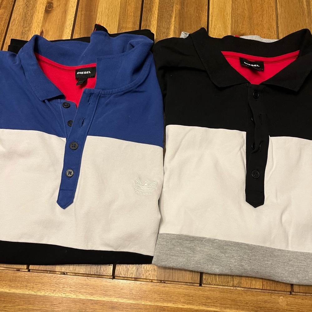 Diesel polo shirt size do for two color